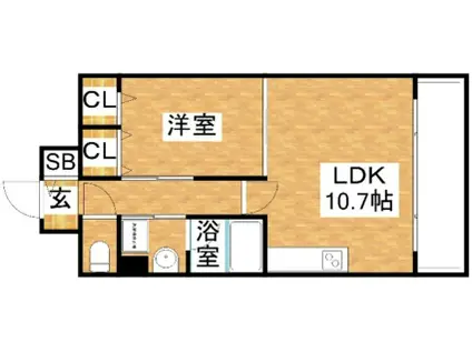 プログレッセ新大阪(1LDK/11階)の間取り写真