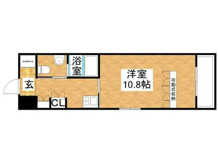 デュオン新大阪レジデンス(1K/5階)の間取り写真