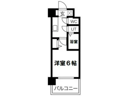 ドルチェヴィータ北浜(1K/5階)の間取り写真