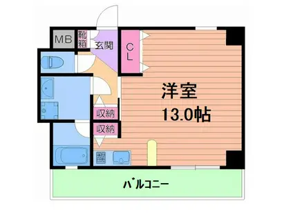 幸田マンション幸町(ワンルーム/3階)の間取り写真