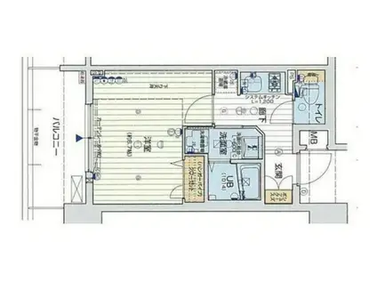 レオンコンフォート本町(1K/4階)の間取り写真