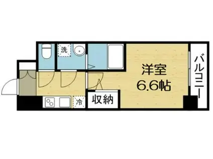 エスリード大阪城南グランデュクス(1K/10階)の間取り写真