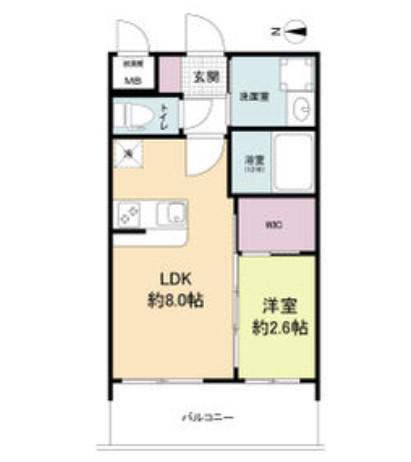 セレニテ新大阪ミラク壱番館(1LDK/10階)の間取り写真