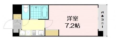 エスリード東梅田(1K/9階)の間取り写真