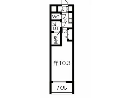 THE MUSIC COURT(1K/7階)の間取り写真