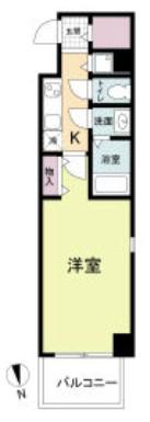 アーバンフラッツ心斎橋 (1K/3階)の間取り写真