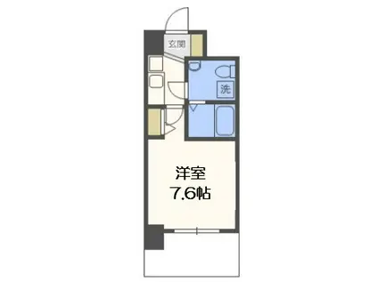 ARISTO扇町(1K/4階)の間取り写真