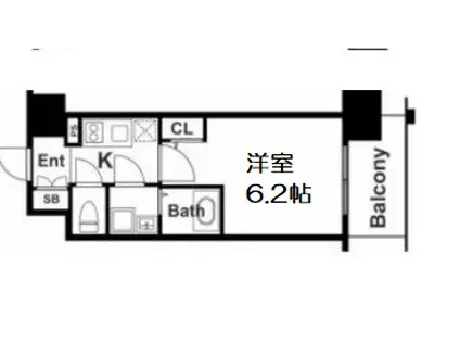 エスリード梅田グレイス(1K/4階)の間取り写真