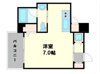 アークリヴェール(1K/4階)の間取り写真