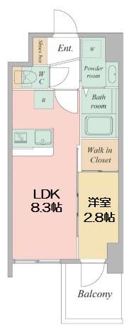 セレニテ日本橋エクラ(1LDK/3階)の間取り写真