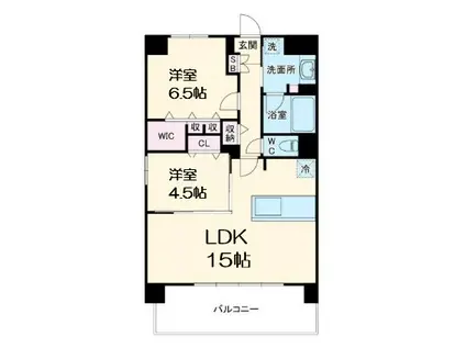 グランヴィラッセ北梅田(2LDK/7階)の間取り写真