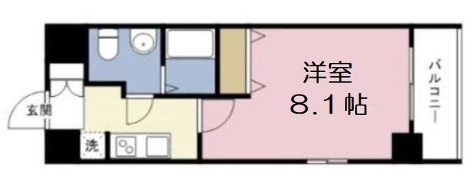 エスリード森ノ宮駅前(1K/4階)の間取り写真