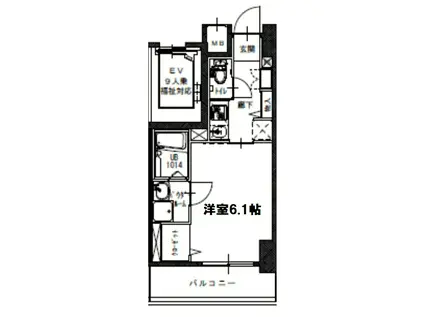 S-RESIDENCE南堀江(1K/3階)の間取り写真