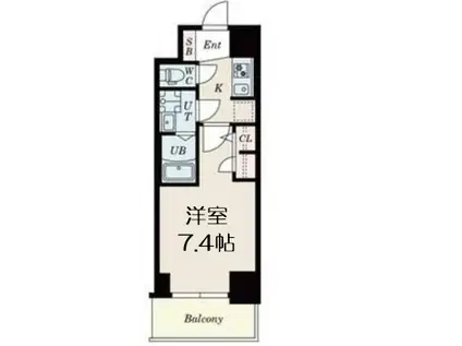 S-RESIDENCE高井田CENTRAL(1K/5階)の間取り写真