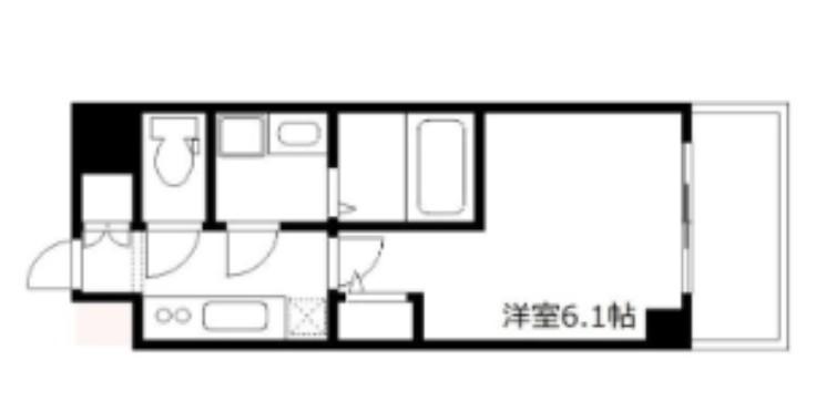 エスリード弁天町ノース RESIDENCE(1K/10階)の間取り写真