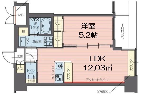 プレジオ長田(1LDK/4階)の間取り写真