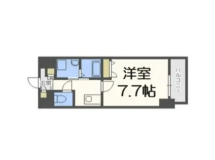 LA DOUCEUR梅田イースト(1K/8階)の間取り写真