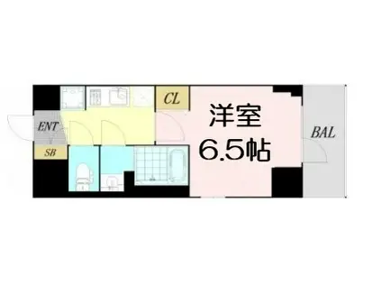 CITY LUX NAMBA サウス(1K/8階)の間取り写真