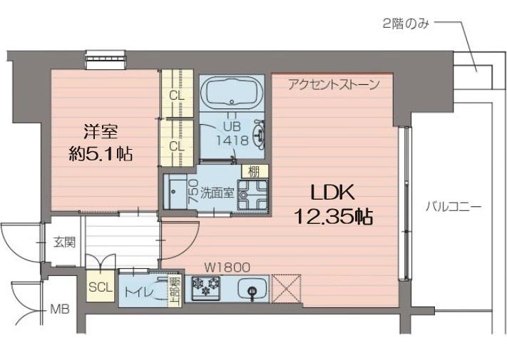 プレジオ阿波座(1LDK/8階)の間取り写真