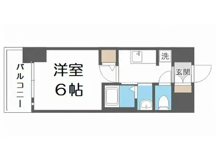 エステムコート大阪ウエスト(1K/12階)の間取り写真