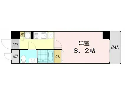 アーデン新大阪(1K/7階)の間取り写真