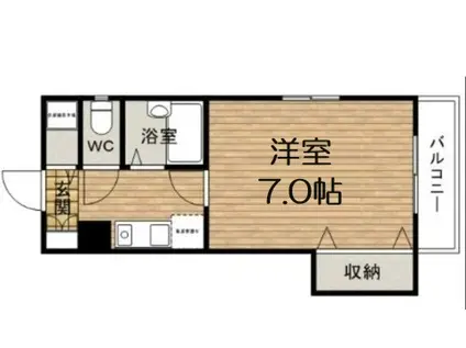 メディカル瓦屋町(1K/5階)の間取り写真