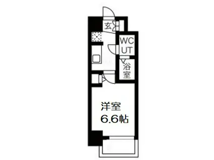 ワールドアイ阿波座ウエスト(1K/8階)の間取り写真