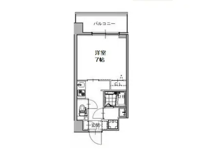 S-RESIDENCE福島GRANDE(1K/10階)の間取り写真