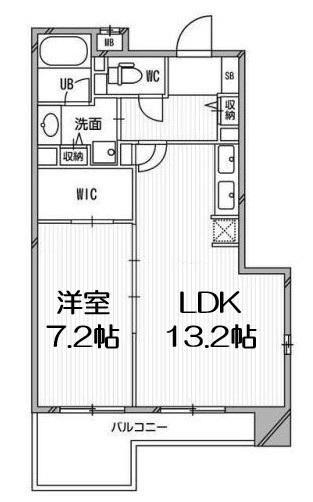 BRAVI南堀江(1DK/9階)の間取り写真