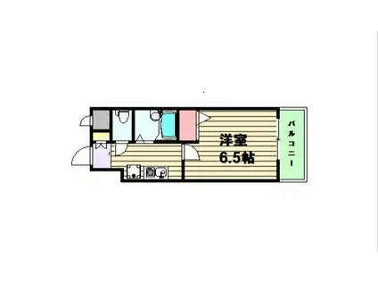 HOPECITY天神橋(1K/15階)の間取り写真