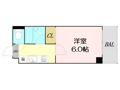 シティライフエステート難波南(1K/10階)の間取り写真