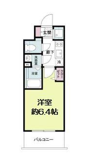 THE HUB MIYAKOJIMA(1K/10階)の間取り写真
