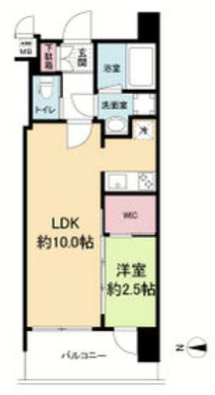 セレニテ西中島アリア弐番館(1LDK/11階)の間取り写真