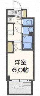 プレサンス新大阪ストリーム(1K/13階)の間取り写真