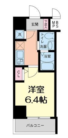 HS梅田イースト(1K/8階)の間取り写真