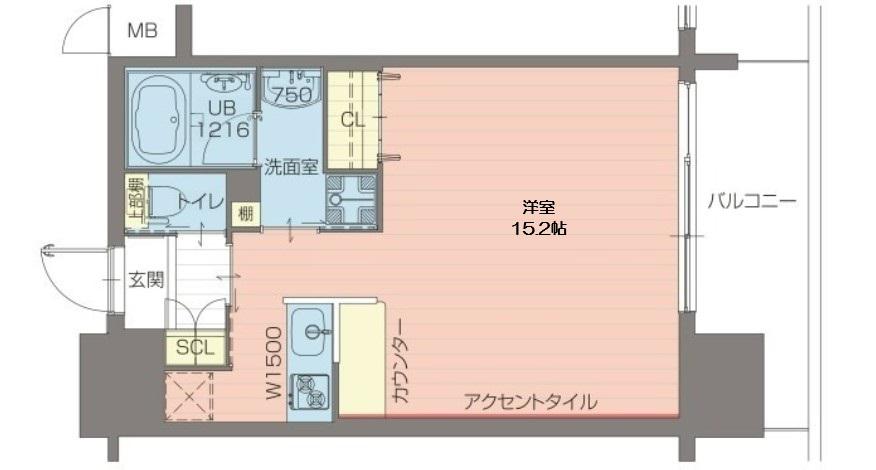プレジオ海老江(ワンルーム/11階)の間取り写真