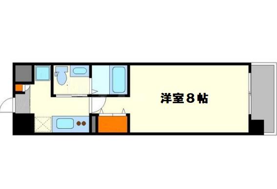 ウインズコート新大阪(1K/7階)の間取り写真