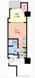 セレニテ梅田EST(1DK/11階)の間取り写真