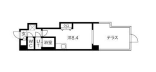 FRONT FIELD TENNOJI(ワンルーム/7階)の間取り写真