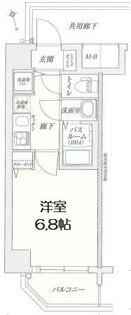 レジデンス 福島2(1K/7階)の間取り写真