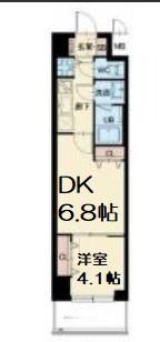 スプランディッド堀江(2K/15階)の間取り写真