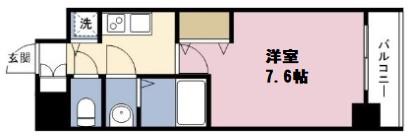 スワンズシティ堂島川(1K/6階)の間取り写真