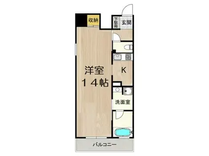 グランツ西大橋(ワンルーム/11階)の間取り写真