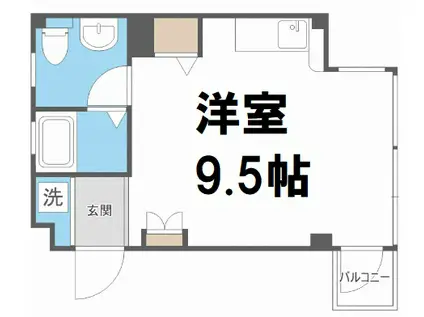 セレブコート朝潮橋(ワンルーム/4階)の間取り写真