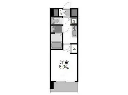 ララプレイス ザ・大阪リヴァージュ(1K/10階)の間取り写真