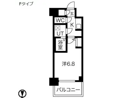 サムティ大阪GRAND イースト(1K/5階)の間取り写真