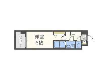 サムティ福島ノース(1K/7階)の間取り写真