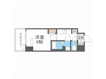 プレサンスOSAKA東中本エシデル(1K/5階)の間取り写真