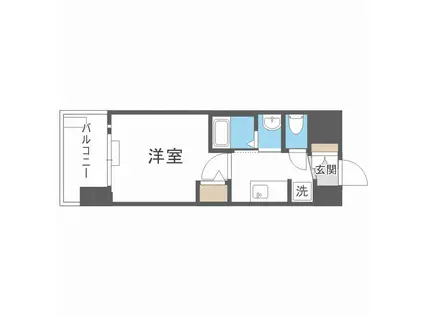 エステムコート新大阪XVフロウ(1K/5階)の間取り写真
