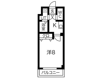 FR.IMP大阪城東(1K/3階)の間取り写真